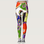 Kunst voor primaire kleuren leggings (Voorkant)