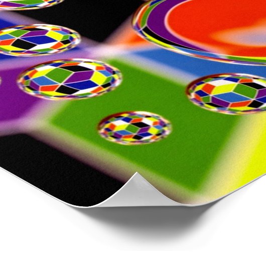 Kunst voor primaire kleuren poster (Hoek)