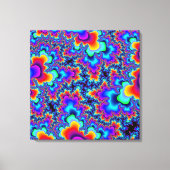 Kunst voor Rainbow Fractal Canvas Afdruk (Voorkant)