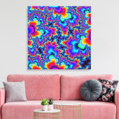 Kunst voor Rainbow Fractal Canvas Afdruk (Insitu (Woonkamer))