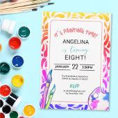 Kunst voor regenboog schilderen meisje van de Birt Kaart