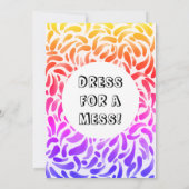 Kunst voor regenboog schilderen meisje van de Birt Kaart (Achterkant)