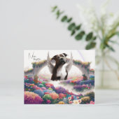Kunst voor Regenboogbrug condoleance kaart (Staand voorkant)