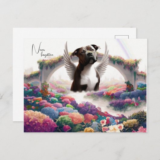 Kunst voor Regenboogbrug condoleance kaart (Voorkant / Achterkant)