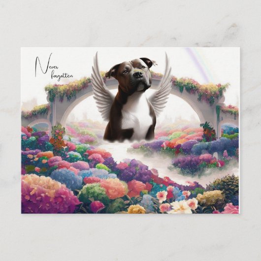 Kunst voor Regenboogbrug condoleance kaart (Voorkant)