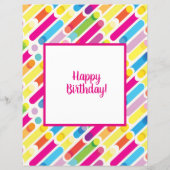 Kunst voor regenboogdiagonaal - lijnenpatroon (Achterkant)