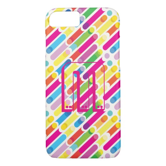 Kunst voor regenboogdiagonaal - lijnenpatroon Case-Mate iPhone case (Achterkant)