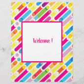 Kunst voor regenboogdiagonaal - lijnenpatroon flyer (Achterkant)