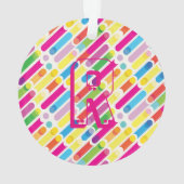 Kunst voor regenboogdiagonaal - lijnenpatroon ornament (achterkant)