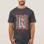 Kunst voor regenboogdiagonaal - lijnenpatroon t-shirt (Voorkant)