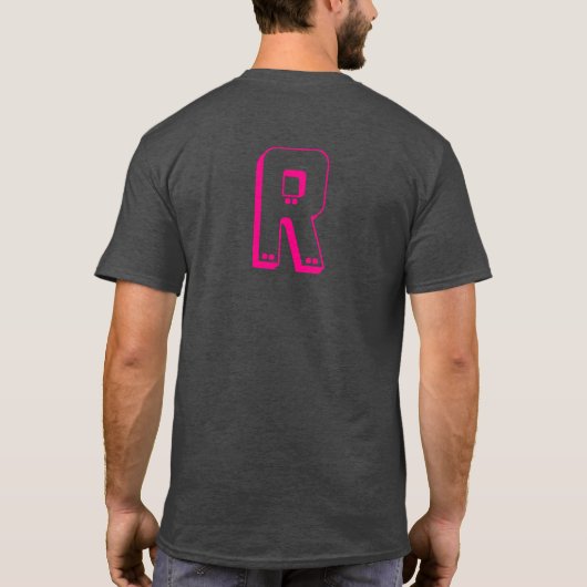 Kunst voor regenboogdiagonaal - lijnenpatroon t-shirt (Achterkant)