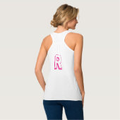 Kunst voor regenboogdiagonaal - lijnenpatroon tanktop (Volledige Achterkant)