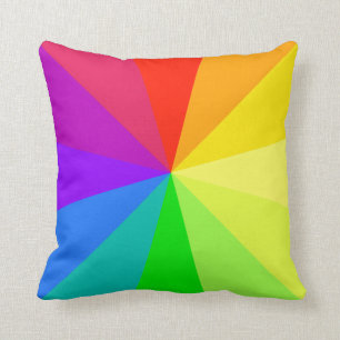 Kunst voor regenboogkleuren kussen