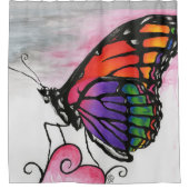 Kunst voor regenboogvorst douchegordijn (Voorkant)
