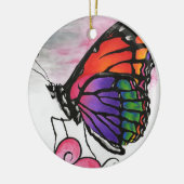 Kunst voor regenboogvorst keramisch ornament (Links)