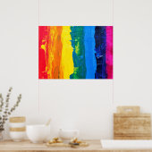 Kunst voor regenboogwanden (schilderstijl) poster (Keuken)