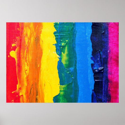 Kunst voor regenboogwanden (schilderstijl) poster (Voorkant)