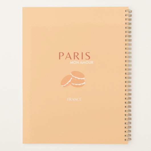 Kunst voor reizen in Parijs Planner (Achterkant)