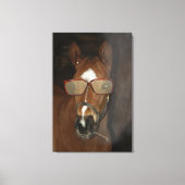 Kunst voor roken van ciffar canvas met paarden afdruk (Voorkant)