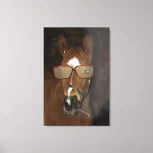 Kunst voor roken van ciffar canvas met paarden afdruk