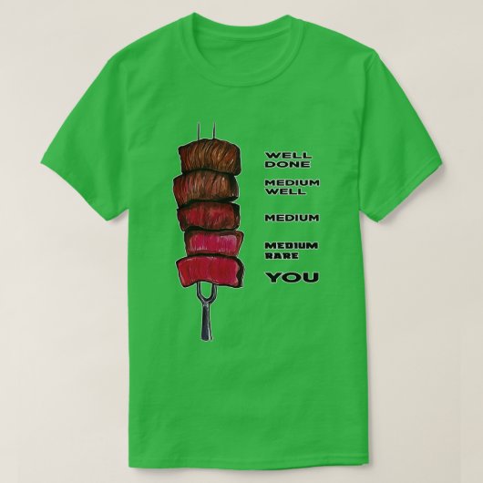 Kunst voor rundvleeskoken t-shirt (Design voorkant)