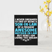 Kunst voor schoonzoon van moeder voor mannen jonge kaart (Gele Bloem)