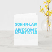 Kunst voor schoonzoon van schoonmoeder voor mannen kaart (Gele Bloem)