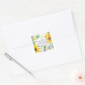 Kunst voor scripts | John 11:41 Vierkante Sticker (Envelop)