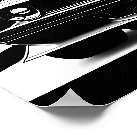 Kunst voor spier afdrukken poster (Hoek)