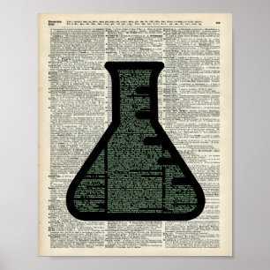 Kunst voor theelbuiswoordenboek poster