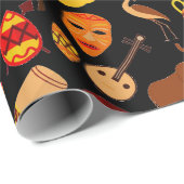 Kunst voor traditioneel patroonontwerp in Afrika Cadeaupapier (Rol Hoek)