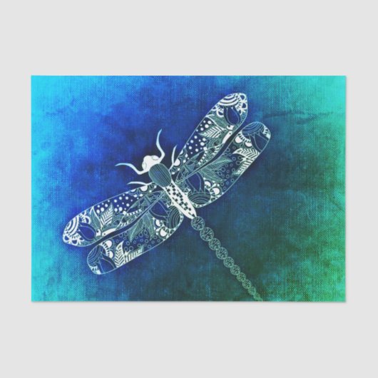 Kunst voor trekwerk langs de rondvlieglijn tissuepapier (Voorkant)