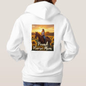Kunst voor trotse paardenmoeders hoodie (Achterkant)