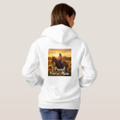 Kunst voor trotse paardenmoeders hoodie (Achterkant volledig)