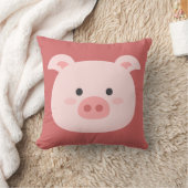 Kunst voor varkentje verjaardag kinderen kussen (Deken)