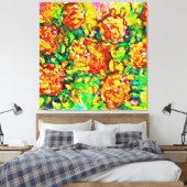 Kunst voor verse patronen canvas afdruk (Insitu (Slaapkamer))