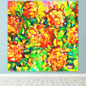 Kunst voor verse patronen canvas afdruk (Insitu (Houten vloer))