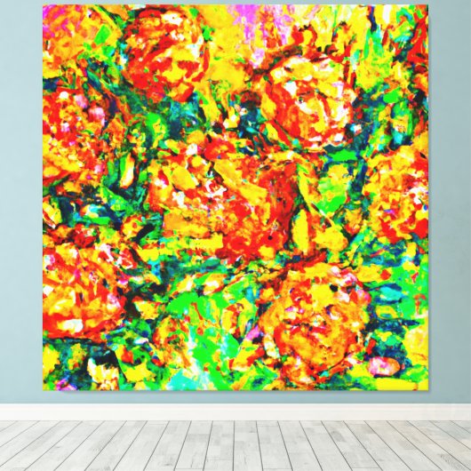 Kunst voor verse patronen canvas afdruk (Insitu (Houten vloer))