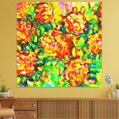 Kunst voor verse patronen canvas afdruk (Insitu (Woonkamer))