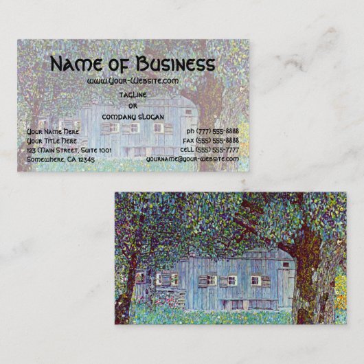 Kunst voor Victoriaans kunst in Oostenrijk: Klimt. Visitekaartje (Voorkant / Achterkant)