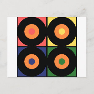 Kunst voor vinylPop Briefkaart