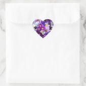 Kunst voor voetbedekking hart sticker (Tas)