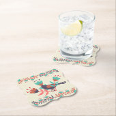 Kunst voor vogels en Floral Folk Kartonnen Onderzetters (Insitu)