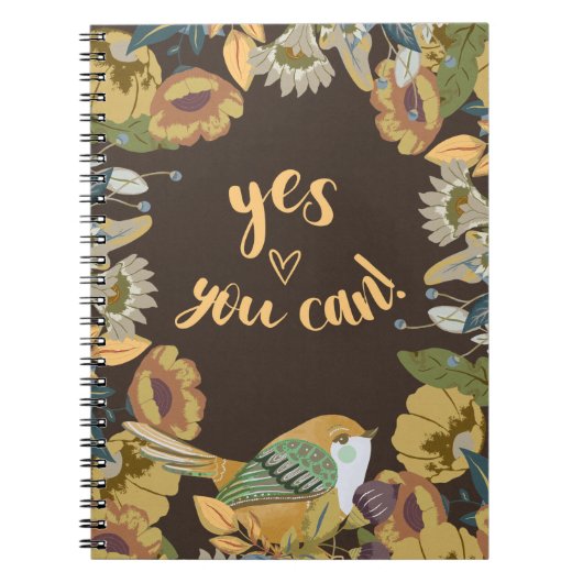 Kunst voor vogels en Floral Folk Notitieboek (Voorkant)