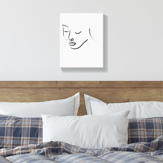 Kunst voor vrouwelijke Mode Canvas Afdruk (Insitu (Slaapkamer))