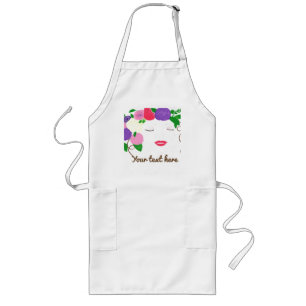 Kunst voor vrouwen personaliseert Apron Lang Schort
