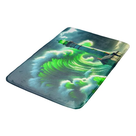 Kunst voor vuurtoren badmat (Gekanteld)