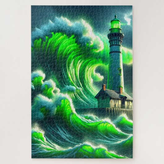 Kunst voor vuurtoren legpuzzel (Verticaal)