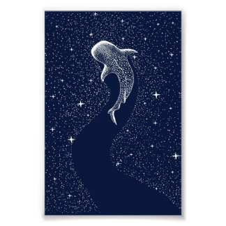 Kunst voor wapenhuishaaien | Bloemhaai  Foto Afdruk