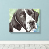 Kunst voor Waterverf van aanwijzers Canvas Afdruk (Insitu (Houten vloer))